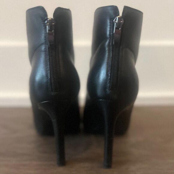 Nine West Danie Black Leather Dress Booties - Picture 8 of 12